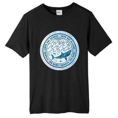 Save Our Oceans Conservation And Preservation Shark Love Great Gift Tall Fusion ChromaSoft Performance T-Shirt