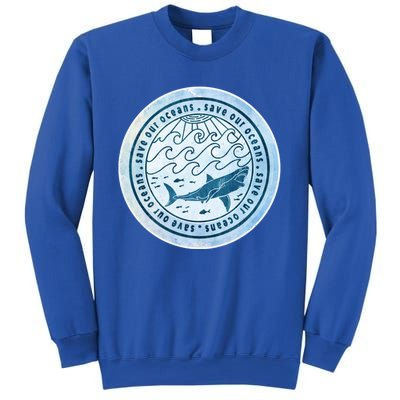 Save Our Oceans Conservation And Preservation Shark Love Great Gift Sweatshirt