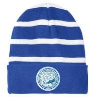 Save Our Oceans Conservation And Preservation Shark Love Great Gift Striped Beanie with Solid Band