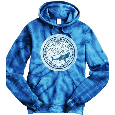 Save Our Oceans Conservation And Preservation Shark Love Great Gift Tie Dye Hoodie