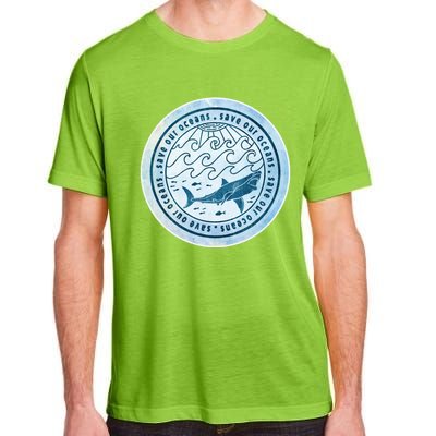 Save Our Oceans Conservation And Preservation Shark Love Gift Adult ChromaSoft Performance T-Shirt