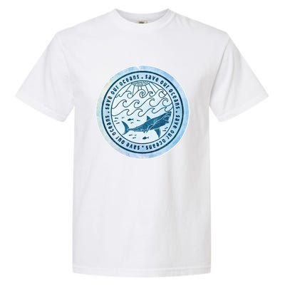 Save Our Oceans Conservation And Preservation Shark Love Gift Garment-Dyed Heavyweight T-Shirt