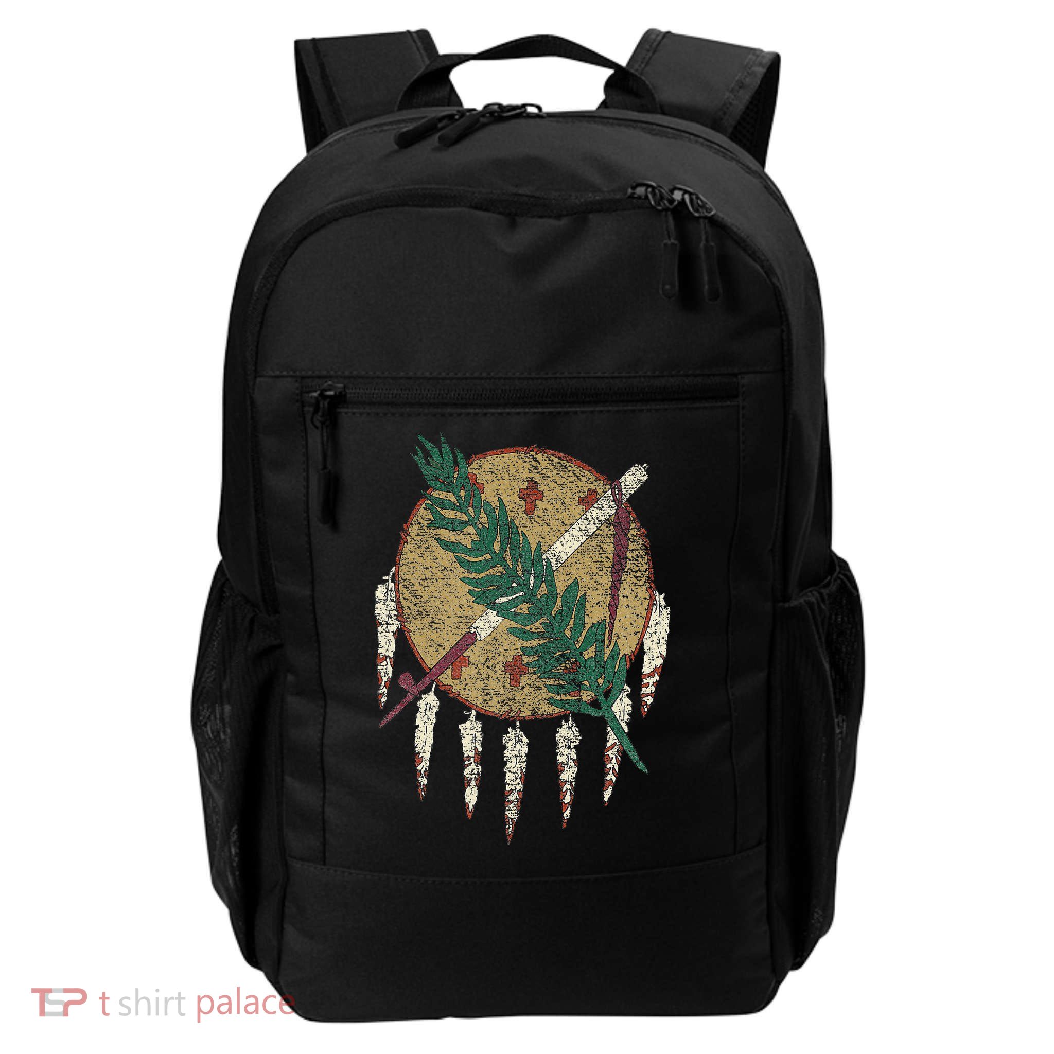 STATE OF OKLAHOMA FLAG OSAGE NATION SHIELD Backpack
