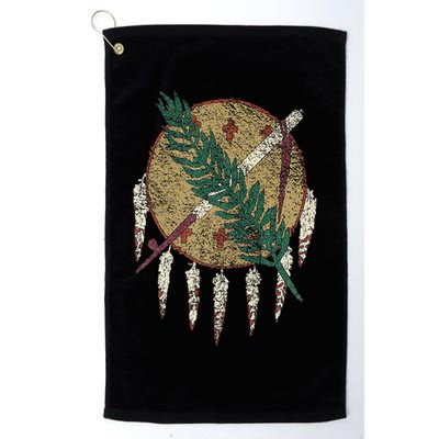 STATE OF OKLAHOMA FLAG OSAGE NATION SHIELD Golf Towel