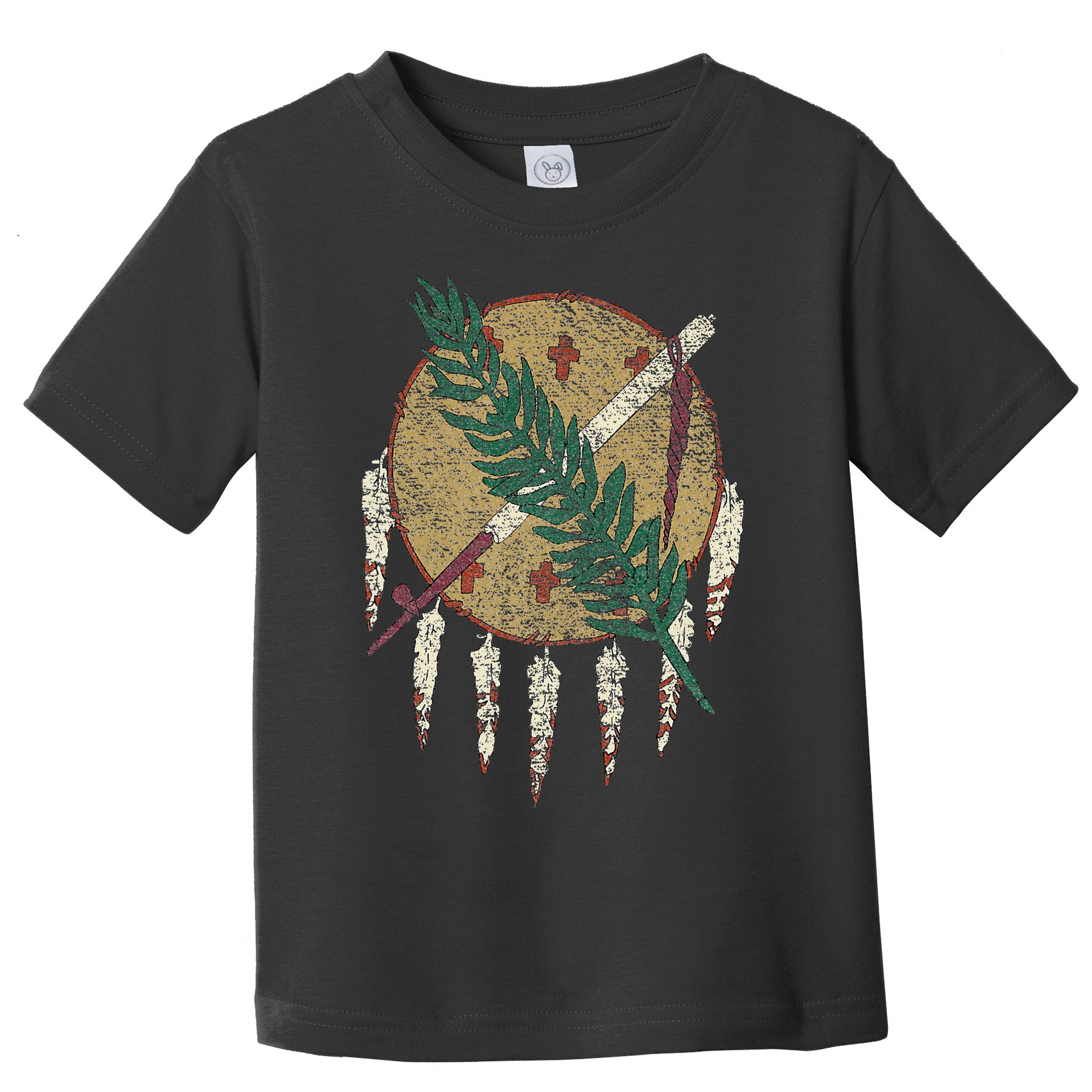 STATE OF OKLAHOMA FLAG OSAGE NATION SHIELD Toddler T-Shirt