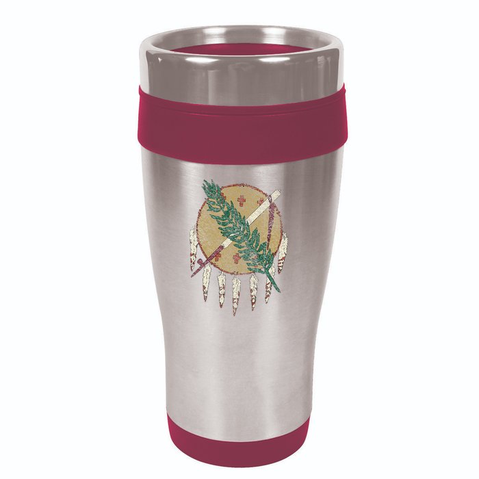 STATE OF OKLAHOMA FLAG OSAGE NATION SHIELD 16oz Travel Tumbler