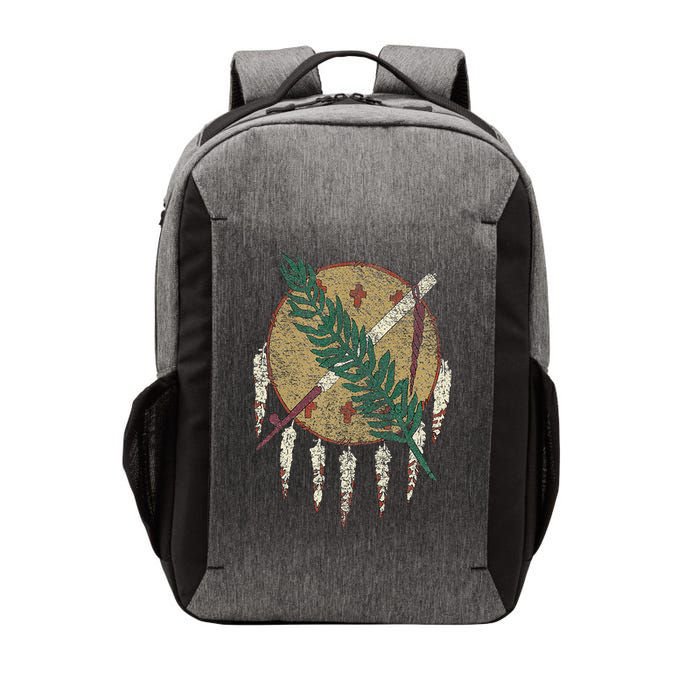 STATE OF OKLAHOMA FLAG OSAGE NATION SHIELD Vector Backpack