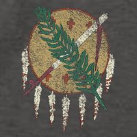 STATE OF OKLAHOMA FLAG OSAGE NATION SHIELD Vector Backpack