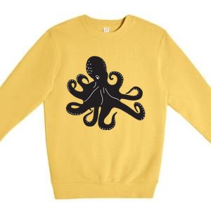 Silhouette Octopus Octopus Premium Crewneck Sweatshirt