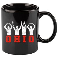 State Of Ohio Ohioan OH Trendy Distressed 11oz C Handle Ceramic Mug