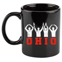 State Of Ohio Ohioan OH Trendy Distressed 11oz C Handle Ceramic Mug