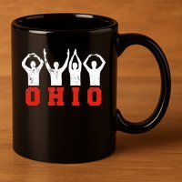 State Of Ohio Ohioan OH Trendy Distressed 11oz C Handle Ceramic Mug