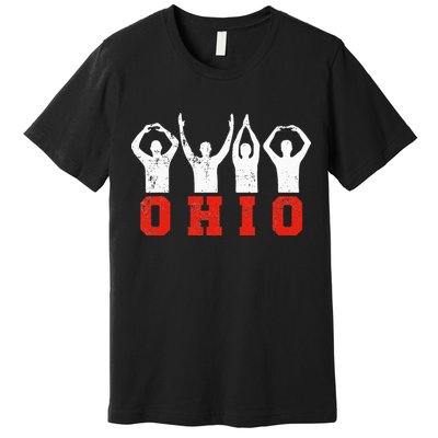State Of Ohio Ohioan OH Trendy Distressed Premium T-Shirt