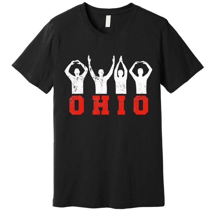 State Of Ohio Ohioan OH Trendy Distressed Premium T-Shirt
