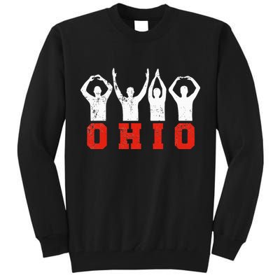 State Of Ohio Ohioan OH Trendy Distressed Tall Sweatshirt