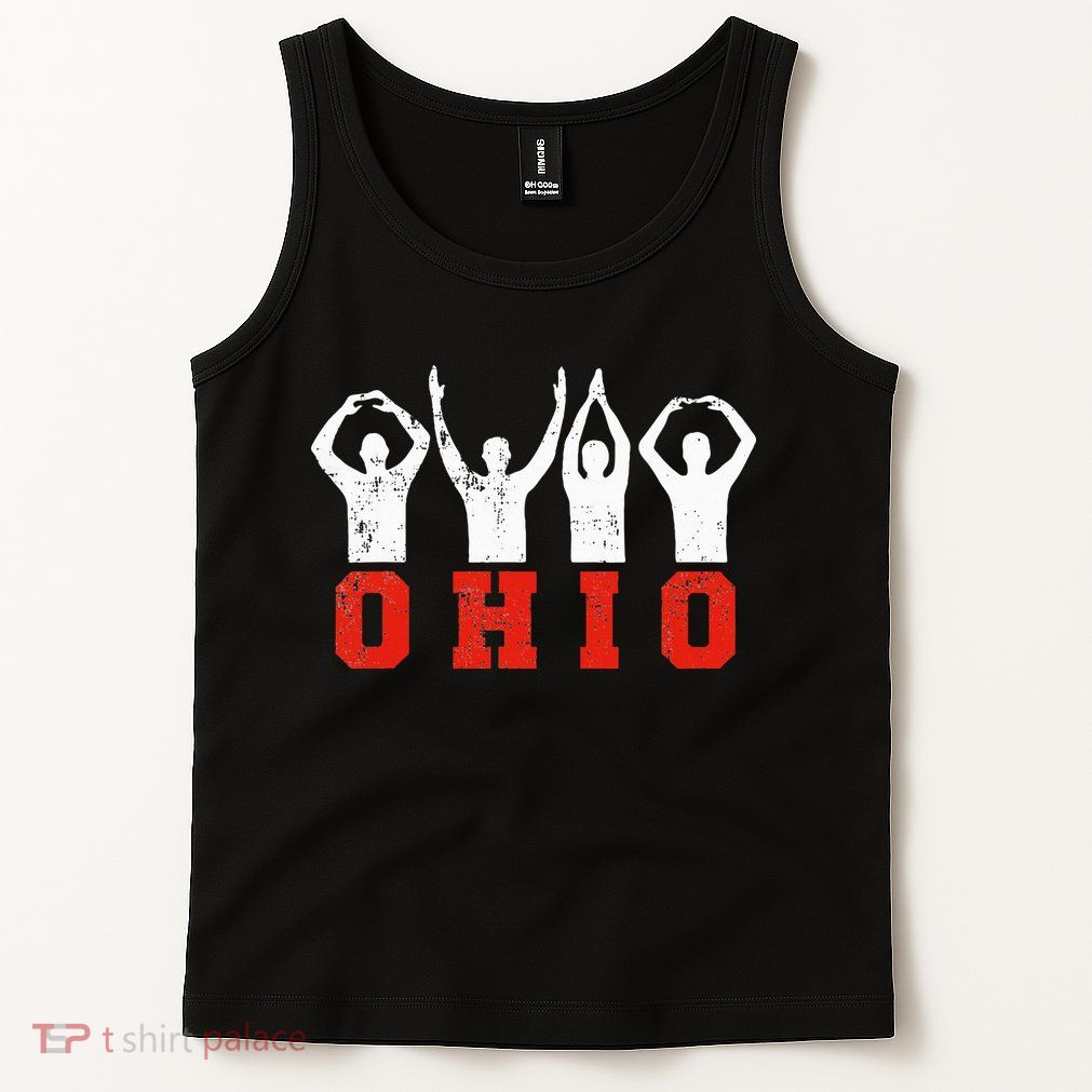 State Of Ohio Ohioan OH Trendy Distressed Tank Top