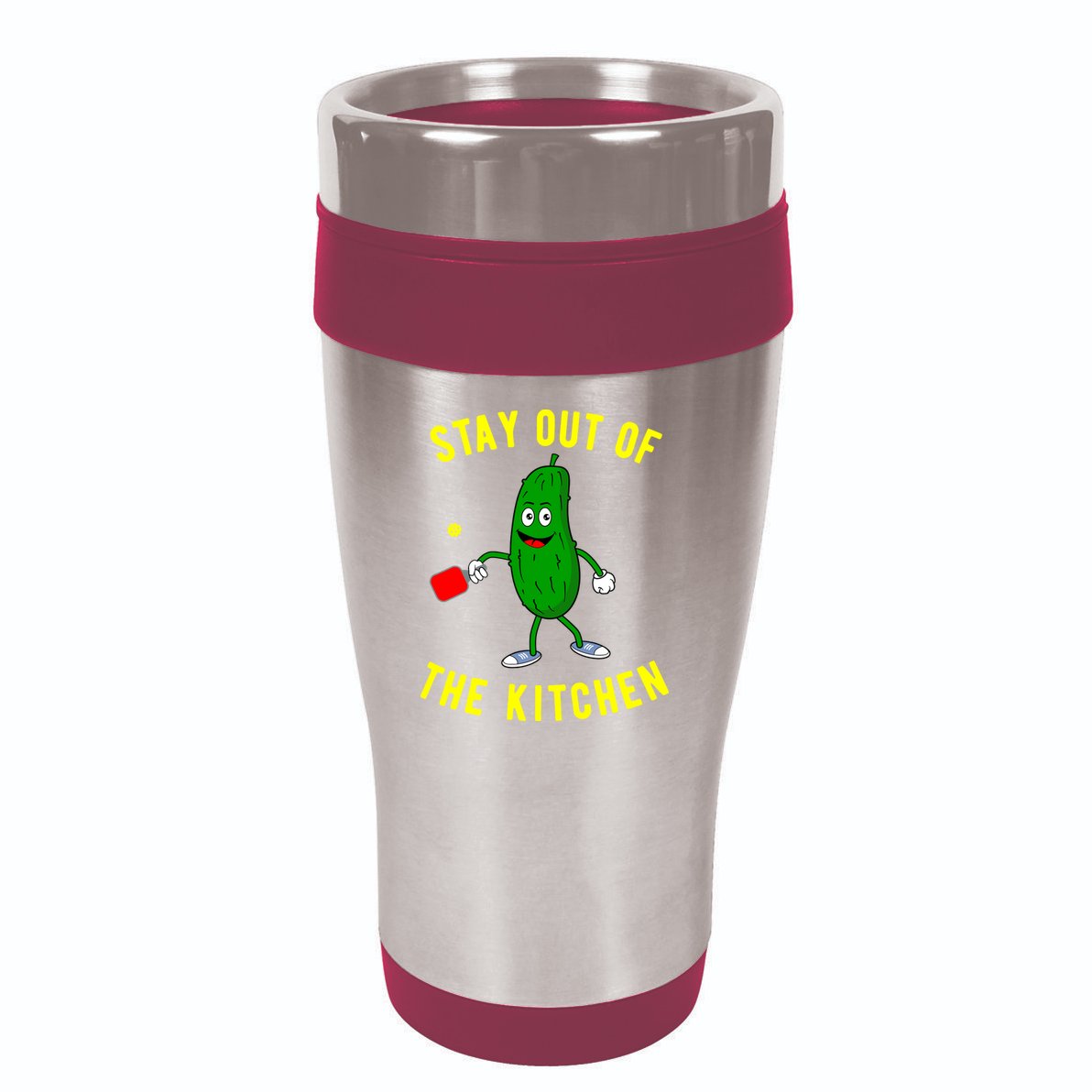 Stay Out Of The Kitchen Funny Pickleball Dink Graphic Gift 16oz Travel Tumbler