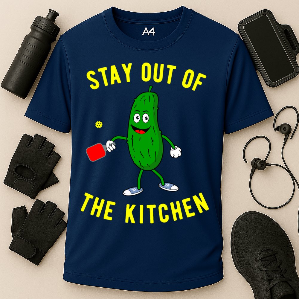 Stay Out Of The Kitchen Funny Pickleball Dink Graphic Gift Cooling Performance Crew T-Shirt
