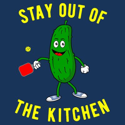 Stay Out Of The Kitchen Funny Pickleball Dink Graphic Gift T-Shirt