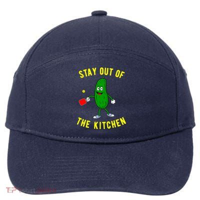 Stay Out Of The Kitchen Funny Pickleball Dink Graphic Gift 7-Panel Snapback Hat