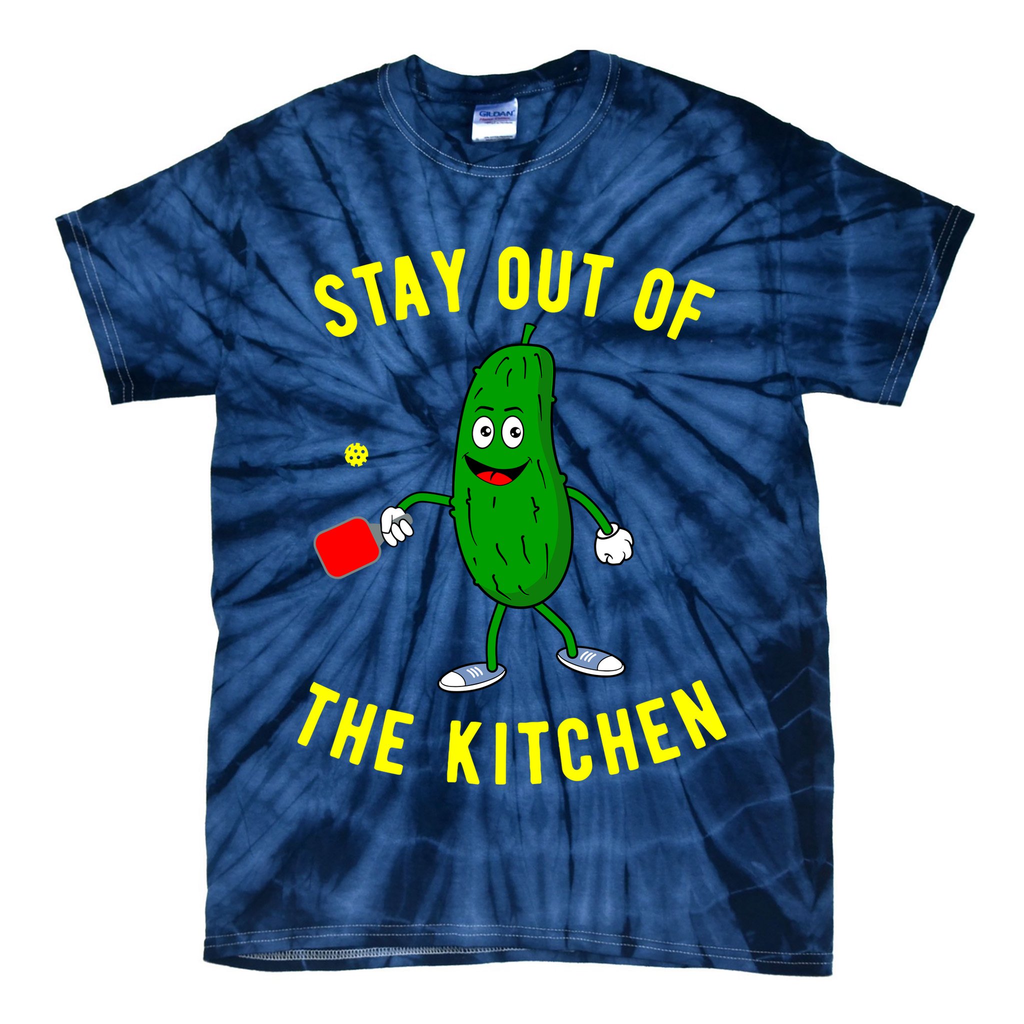 Stay Out Of The Kitchen Funny Pickleball Dink Graphic Gift Tie-Dye T-Shirt
