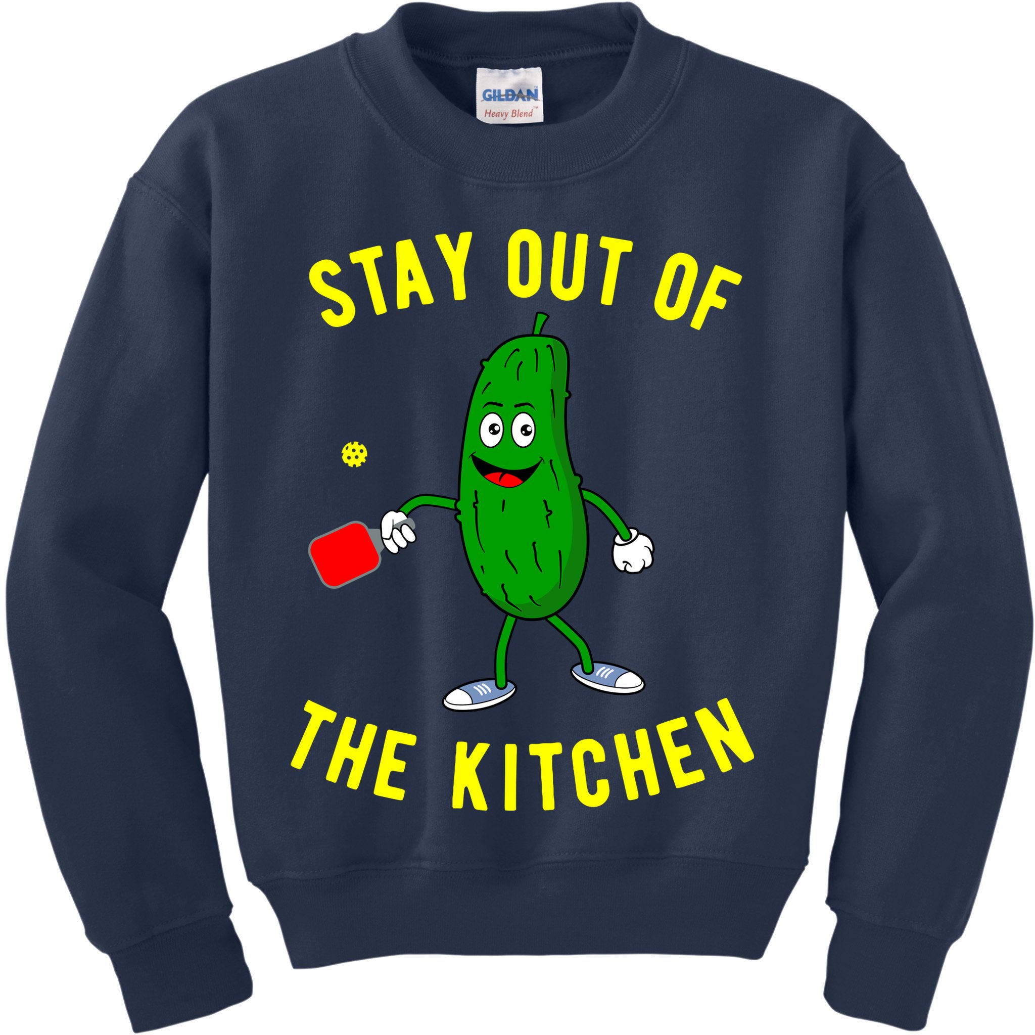Stay Out Of The Kitchen Funny Pickleball Dink Graphic Gift Kids Sweatshirt