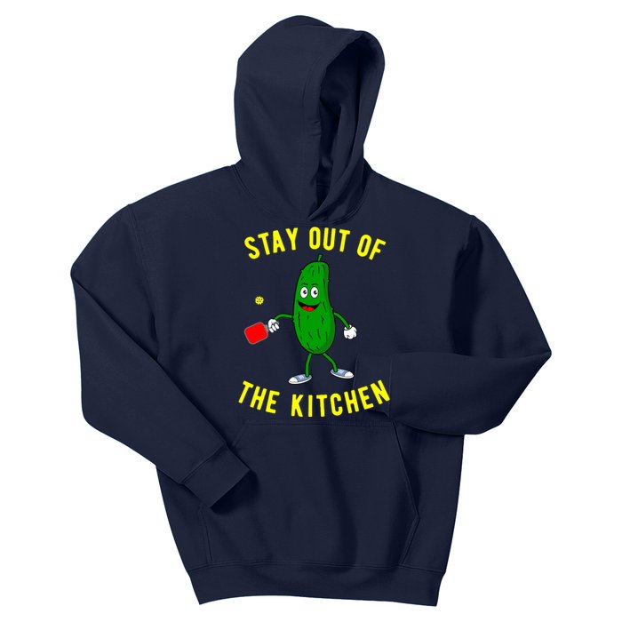 Stay Out Of The Kitchen Funny Pickleball Dink Graphic Gift Kids Hoodie