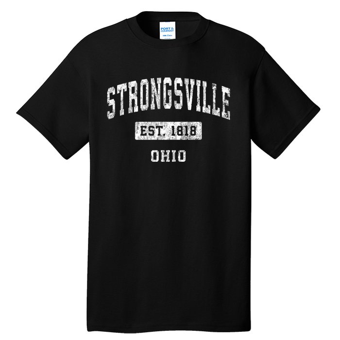 Strongsville Ohio Oh Vintage Established Sports Tall T-Shirt