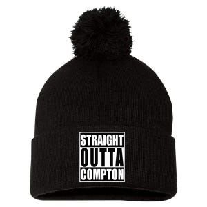 Straight Out Of Compton Funny Graphic Pom Pom 12in Knit Beanie