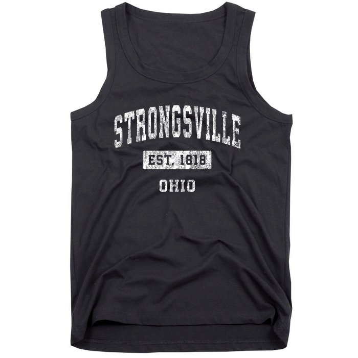 Strongsville Ohio Oh Vintage Established Sports Tank Top