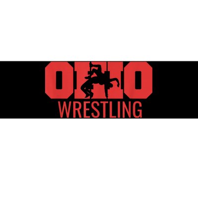 State Of Ohio Wrestling Freestyle Wrestler Gear Sports Bumper Sticker