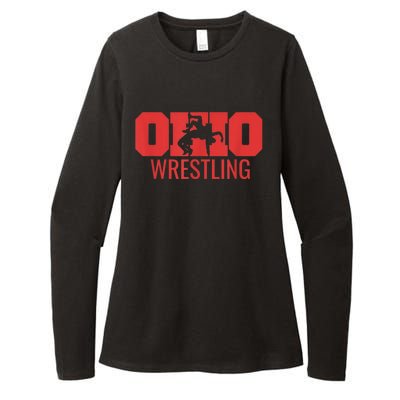 State Of Ohio Wrestling Freestyle Wrestler Gear Sports Womens CVC Long Sleeve Shirt