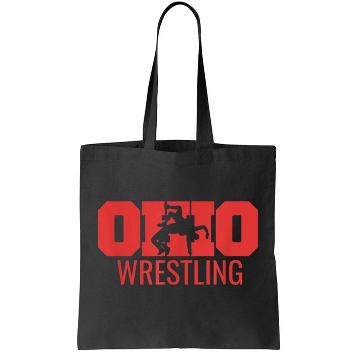 State Of Ohio Wrestling Freestyle Wrestler Gear Sports Tote Bag