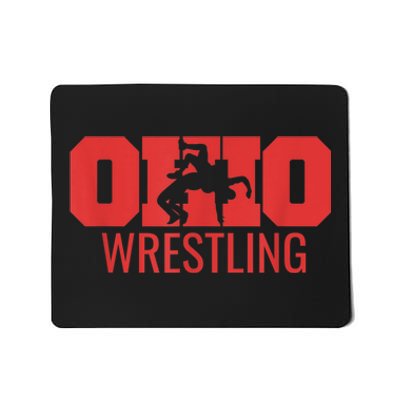 State Of Ohio Wrestling Freestyle Wrestler Gear Sports Mousepad