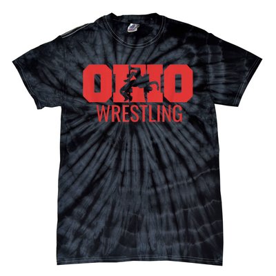 State Of Ohio Wrestling Freestyle Wrestler Gear Sports Tie-Dye T-Shirt