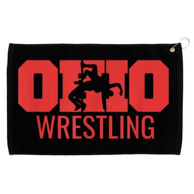 State Of Ohio Wrestling Freestyle Wrestler Gear Sports Grommeted Golf Towel