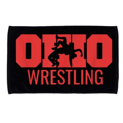 State Of Ohio Wrestling Freestyle Wrestler Gear Sports Microfiber Hand Towel