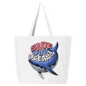 Save Our Oceans Conservation Save The Ocean Blue Whale Gift 25L Jumbo Tote