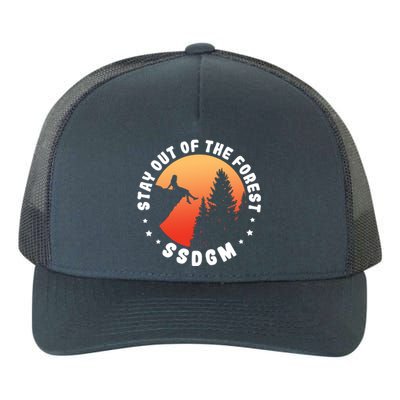 Stay Out Of The Forest Camping Hiking Nature Lover Vintage Gift Yupoong Adult 5-Panel Trucker Hat