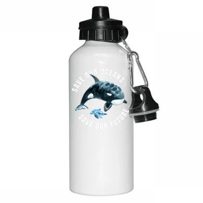 Save Our Oceans Dolphin Dolphin Pro Environt Nature Earth Gift Aluminum Water Bottle