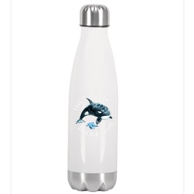 Save Our Oceans Dolphin Dolphin Pro Environt Nature Earth Gift Stainless Steel Insulated Water Bottle