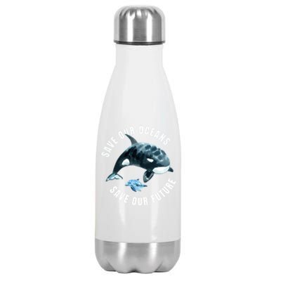 Save Our Oceans Dolphin Dolphin Pro Environt Nature Earth Gift Stainless Steel Insulated Water Bottle