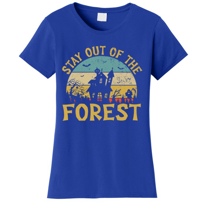 Stay Out Of The Forest Horror Movie Gift Women's T-Shirt