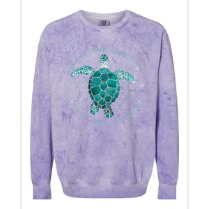 Save Our Oceans Save Our Future Climate Change Gift Colorblast Crewneck Sweatshirt