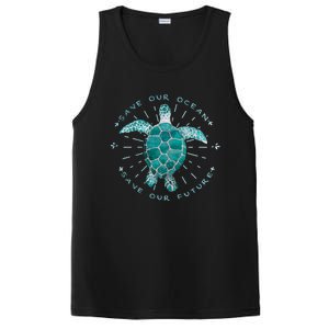 Save Our Oceans Save Our Future Climate Change Gift PosiCharge Competitor Tank