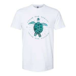 Save Our Oceans Save Our Future Climate Change Gift Softstyle CVC T-Shirt