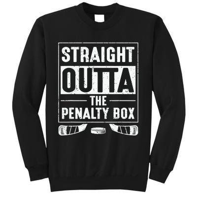 Straight Out Of Penalty Box Ice Hockey Lovers Sweatshirt