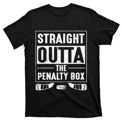 Straight Out Of Penalty Box Ice Hockey Lovers T-Shirt