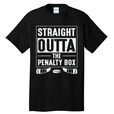 Straight Out Of Penalty Box Ice Hockey Lovers Tall T-Shirt