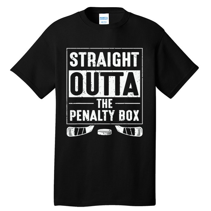 Straight Out Of Penalty Box Ice Hockey Lovers Tall T-Shirt